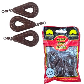 PRO FILSTAR Ground Lead Fishing Set 3 x 120g - Fishing Gripper Lead with Swivel - Fishing Lead Set - Ground Fishing - Pear Lead - Lead Weight - Fishing Weights - Lead Weights - Carp Lead Kit