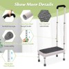Medical Step Stool with Handle for Elderly Bed Steps for