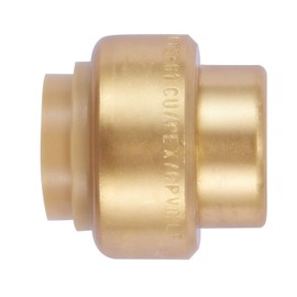 Litorange Lead Free 6 PCS 1/2" Inch PEX Cap Pipe Push To Connect PEX End Plug Fitting Copper,CPVC, 1/2 Inch, Brass Pack of 6