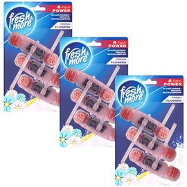 Fresh & More Toilet Stone Scented Blue Rinse Antibacterial 9 x 50 g Toilet Hanger (Fresh Flowers)