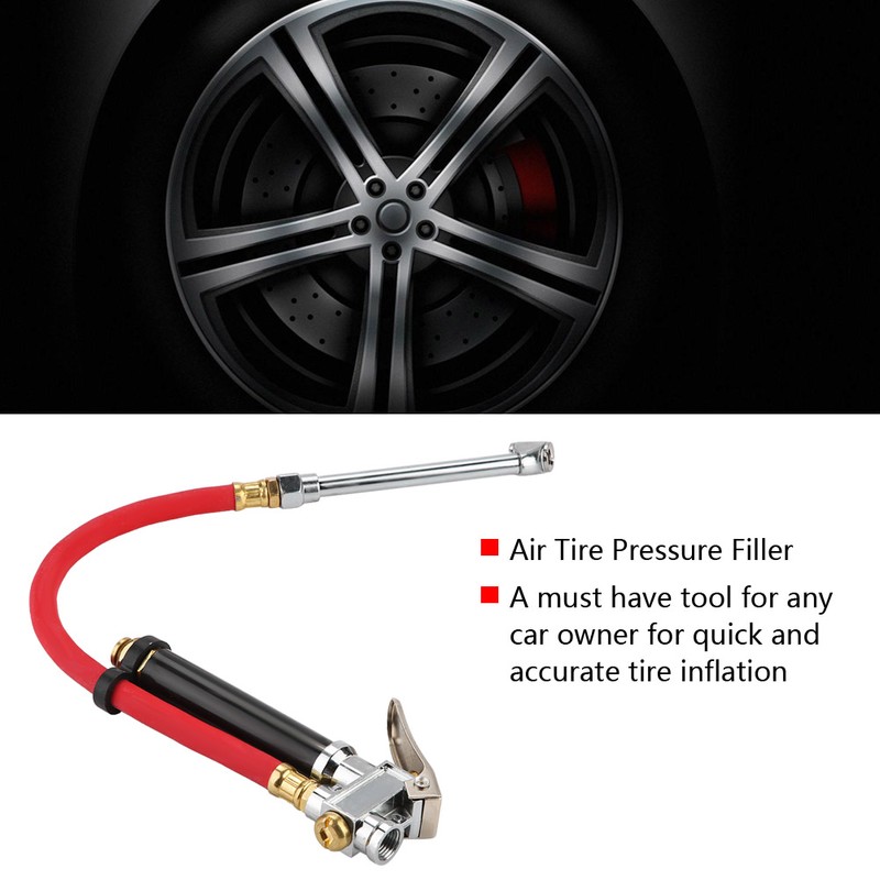 Handheld Car Air Tire Pressure Filler Fill Inflator Gauge Dual