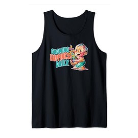 Growing happiness daily Motivational Quote tee thr Tank Top
