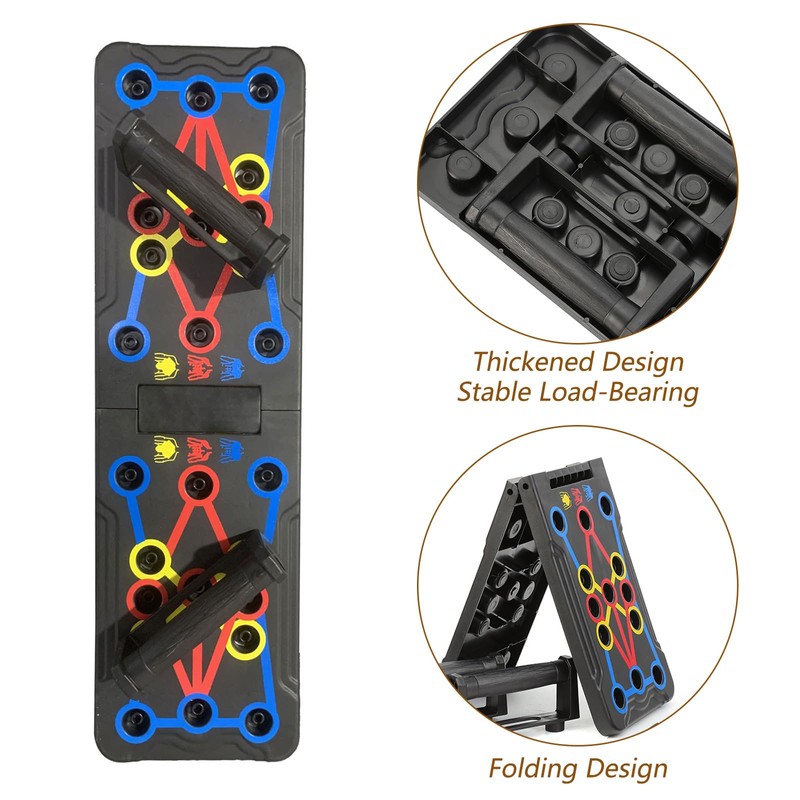 Wesoke Push Up Board Multi-function Foldable Push Up Bar Stands