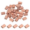 PATIKIL M1.2(3/64") Copper Crimping Loop Sleeve, 50 Pack Wire Rope