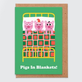 Funny Christmas Card - christmas Card funny - Pigs In Blankets - Wife - girlfriend - Boyfriend -Sister - friend - Cute - For her