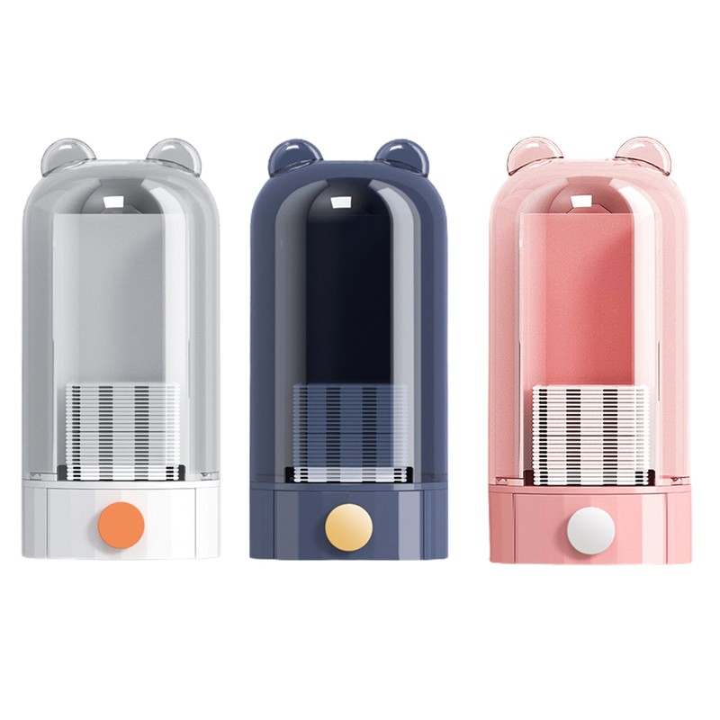 Automatic Cotton Pad Dispenser Press Out Makeup Cotton Holder Dispenser