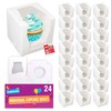 SOL 24pk Individual Cupcake Boxes – 9x9x9cm Boxes with Window