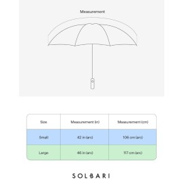 Solbari Compact Sun Protective Umbrella UPF 50+ UV Protection, Ultra-Light &...