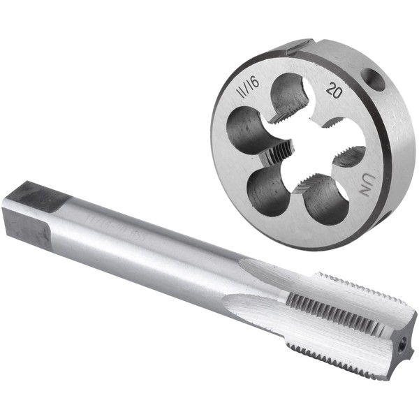 Burkit 11/16"-20 UN Tap and Die Set, 11/16 x 20