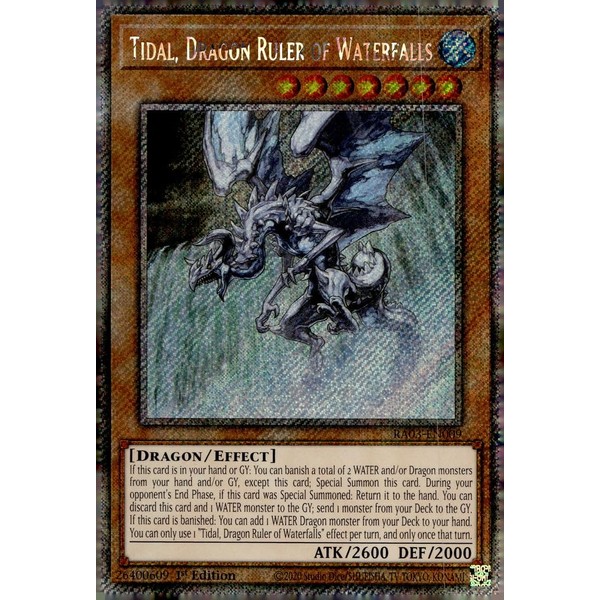 Tidal, Dragon Ruler of Waterfalls (Platinum Secret Rare) - RA03-EN009