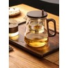 Glass Teapot with Removable Infuser, Loose Leaf Tea Brewing (Half