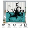 Longan Craft Cool Octopus Shower Curtain Funny Kraken in The