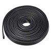 uxcell Edge Trim U Seal Extrusion, Silicone Black U Channel