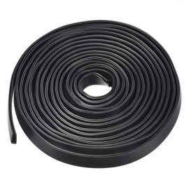 uxcell Edge Trim U Seal Extrusion, Silicone Black U Channel Edge Protector Sheet Fits 5/64-5/32inch Edge 5M/16.4Ft Length