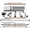 Curtain Rods 120-200 Inch, 210-inch Rod, Adjustable Length Heavy Duty