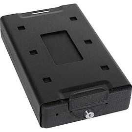 Bulldog Cases Car Safe with Key Lock, Mounting Bracket and Cable in Black ,11.3 x 6.9 x 2.2 inches, (BD1150)