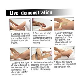 FRCOLOR Safe Easy Painless Hair Removal 300g Hard Wax Beans Depilatory Pearl No Stripping for Skin