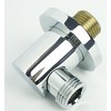 'KB022 1/2 Wall Connection Elbow for Shower Hose, Brass, High-Shine