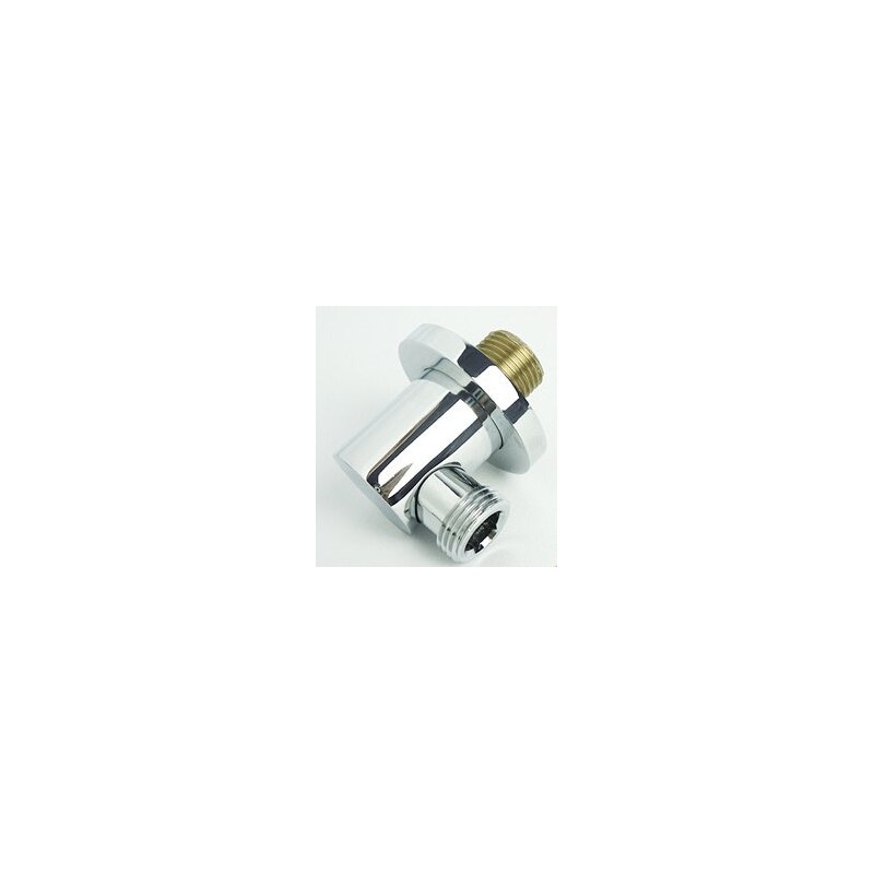 'KB022 1/2 Wall Connection Elbow for Shower Hose, Brass, High-Shine