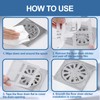 Landrain Pack of 40 Multifunctional Disposable Sewer Filter Bath Hair