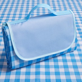 HZT Leisure Sheet, Waterproof, Picnic Mat, 600D, Oxford Fabric, Large, 59.1 x 70.9 inches (150 x 180 cm), For 4 - 6 People, Folding Picnic Sheet, Stylish, Thick, Moisture-proof, Compact Storage