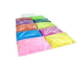 SHRIYA Rangoli Sand Powder Well Mixed Rangoli Art During Diwali Navratri Pongal Poojas and Festivals(Multicolor 100 gm x 10 Colours White Color 100 Gr)