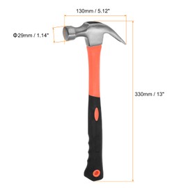 HARFINGTON Claw Hammer 22oz Anti-Vibration Grip & 55# Steel Round Head for Repairing, Woodworking and DIY