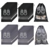 MOAMUN 30 PCS Travel Shoe Bag with Transparent Window, Waterproof