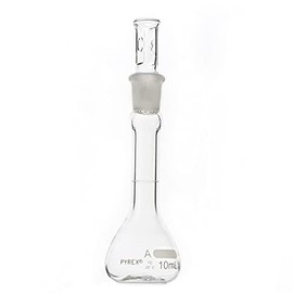 PYREX Class A Volumetric Flask with PYREX Glass Standard Taper Stopper – Borosilicate Glass Flask – Glass Chemistry Flask for Laboratory, Classroom or Home Use - PYREX Lab Glassware, 1/Pk