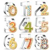 GeekLeaf 9PCS Number Cookie Cutters Set, Numbers 0-8(6 Reverses to