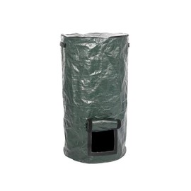 Calayu Garden Bag Compost PE Compost Bag Garden Waste Bag Environmental Organic Compost Bag with Lid for Storing and Carrying Compost