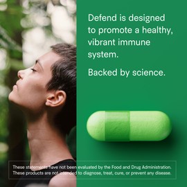 Tally Health Defend - Immune Support & Longevity Supplement, Vegan, Non-GMO, with Quercetin, Vitamin C, Beta-glucan, Zinc, Vitamin D3-60 Capsules, 30-Day Supply