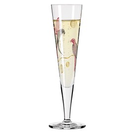 RITZENHOFF 1071016 Champagne Glass 200 ml - Goldnacht Series No. 16 - Elegant Designer Piece with Real Gold - Made in Germany
