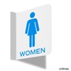 Men's Restroom + Women's Restroom Sign | 6" x 6"