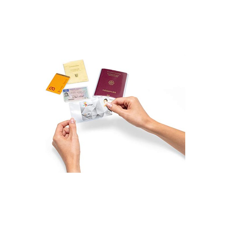 HERMA 1328 ID Card Holder Transparent Pack of 10 for