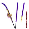 damdos Halloween Prop Impact Cosplay Swords, Oversized 72" Engulfing Raiden