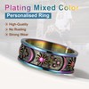 U7 Mens Finger Ring Jewellery Stainless Steel Starmoon Rings