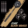 Unicorn Steel Tip Darts Set | Core Plus Black Brass