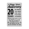 Richesele 20th Work Anniversary Cards - Happy 20 Year Work
