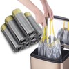 RTBQJ-AT Trash Bags with Carry Handle, Tear-Resistant and Liquid-Proof (12
