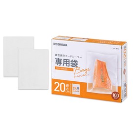 Iris Ohyama VPF-B152 Vacuum Sealing Machine, Vacuum Storage Food Sealer, 100 Pieces, Width 5.9 x Length 7.9 inches (15 cm) x Length 7.9 inches (20 cm)