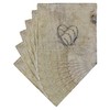 The Home Fusion Company 6 x Vintage Shabby Chic Wooden