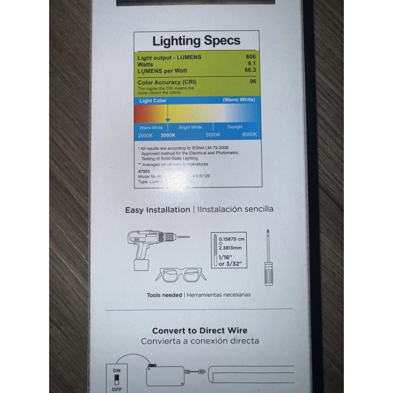 ENBRIGHTEN 18 in. Linkable LED Wi-Fi Under Cabinet Light 3000k