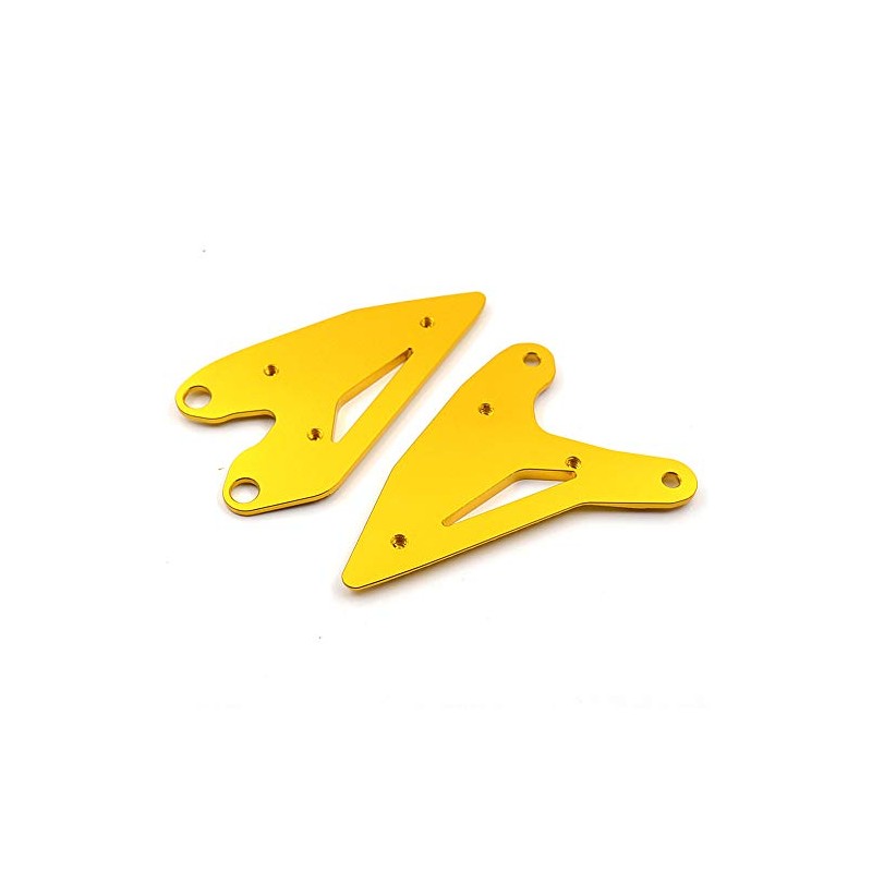 LEDISHUN Foot Peg Heel Plate Guard Protector Foot Pegs for
