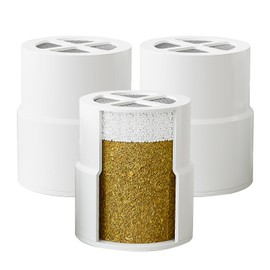 3 Pcs Shower Head Filters, Compatible with Jolie Shower Head, The with KDF-55 Stage Technology - High Pressure Water Filter for Soft Skin & Shiny Hair