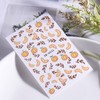 6 Sheets Fall Nail Art Stickers Autumn Maple Leaf Nail