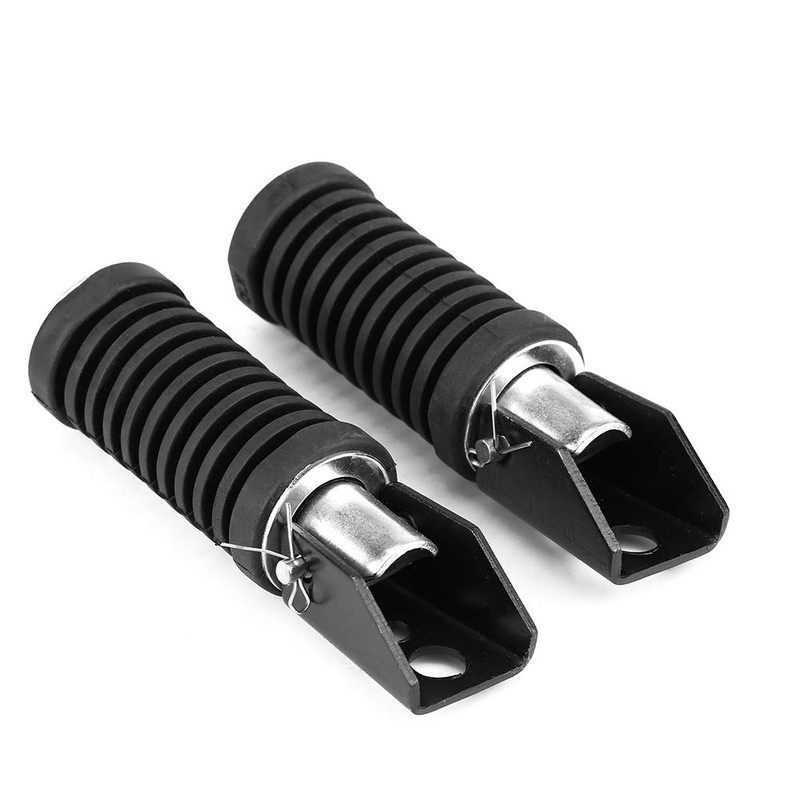 Tbest Motorcycle Foot Pegs GN 250 Black Rubber Rear For