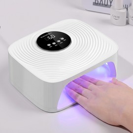 NICEUN Quick-curing gel nail lamp UV LED nail lamp Self-nail gel lamp for home nail professionals NOVA17, 1 piece, white / NICESUN 빠른경화 젤네일 램프 UV LED 네일램프 셀프네일 홈네일 전문가용 젤램프 NOVA17, 1개, 화이트
