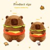 Hamburger Capybara Plush, Kawaii Hamburger Capybara Stuffed Aniamls Toys Soft