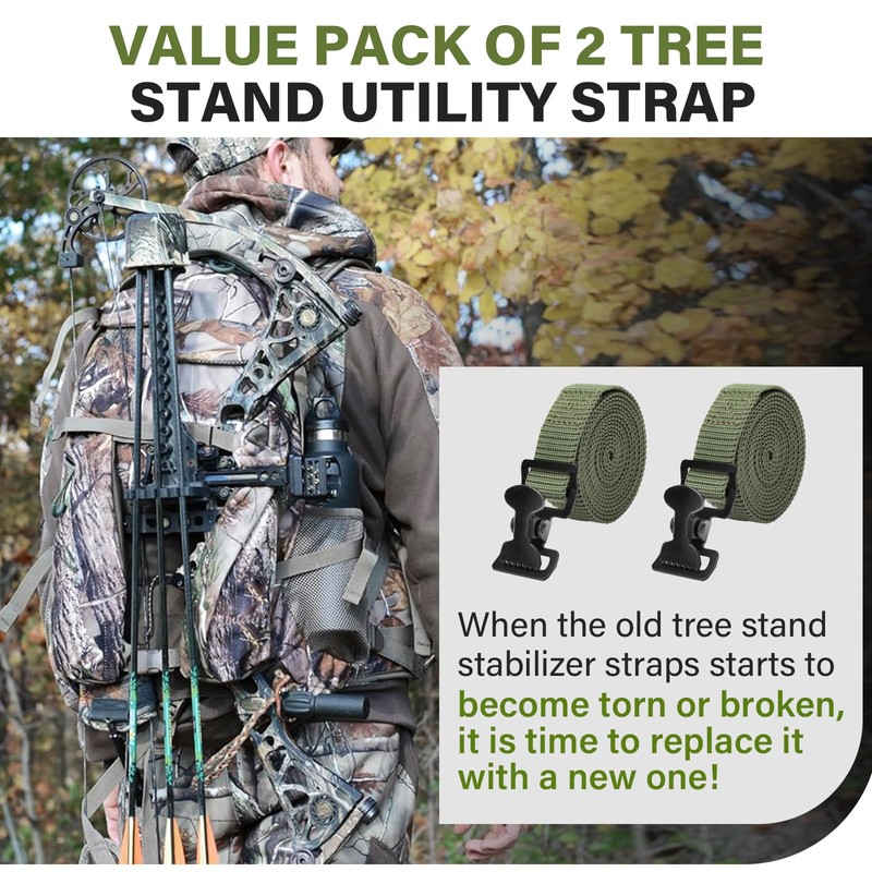 Dimakung Tree Stand Utility Straps for Summit Viper Climber, 2